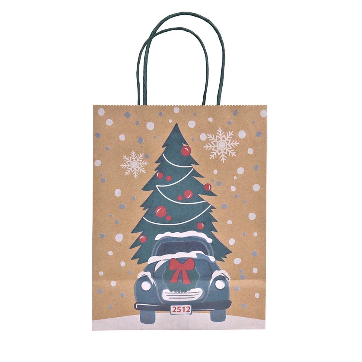Bolsa de Regalo Navideña, Muñeco de Nieve, 3 pzas