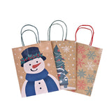 Bolsa de Regalo Navideña, Muñeco de Nieve, 3 pzas
