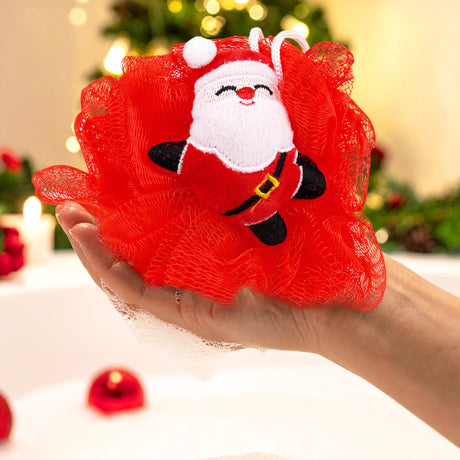 Esponja de Baño Navideña, Santa Claus