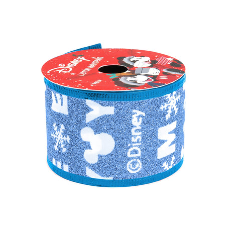 Listón Navideño, Mickey, Color Azul