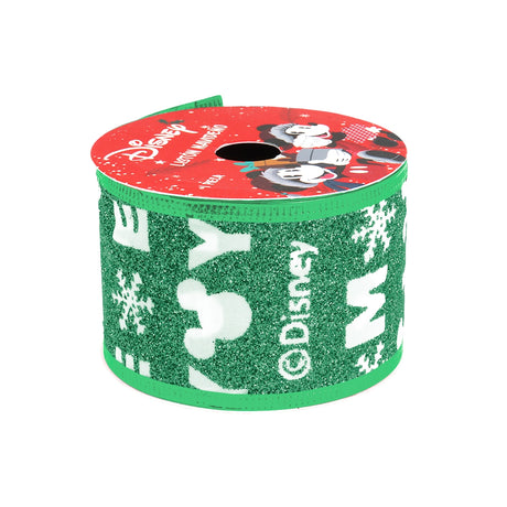 Listón Navideño, Mickey, Color Verde