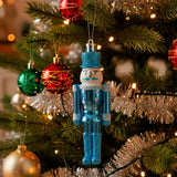 Cascanueces Navideño, Color Azul