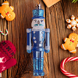 Cascanueces Navideño, Color Azul