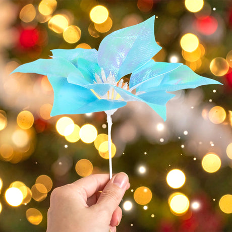 Nochebuena Decorativa, Color Azul