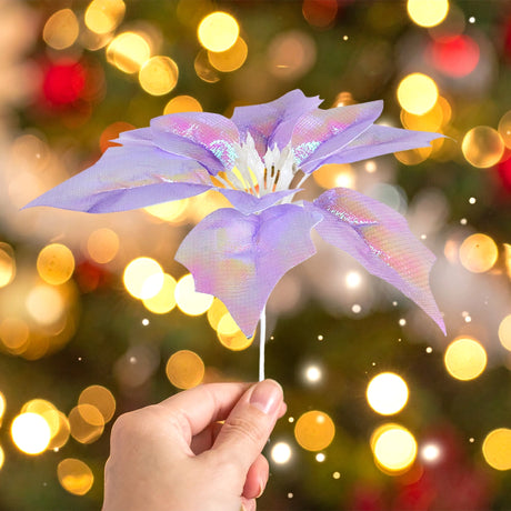 Nochebuena Decorativa, Color Morado