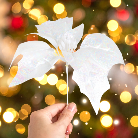 Nochebuena Decorativa, Color Blanca