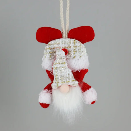 Adorno Colgante Navideño, Gnomo, Color Rojo