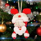 Adorno Colgante Navideño, Santa de Cabeza, Color Rojo