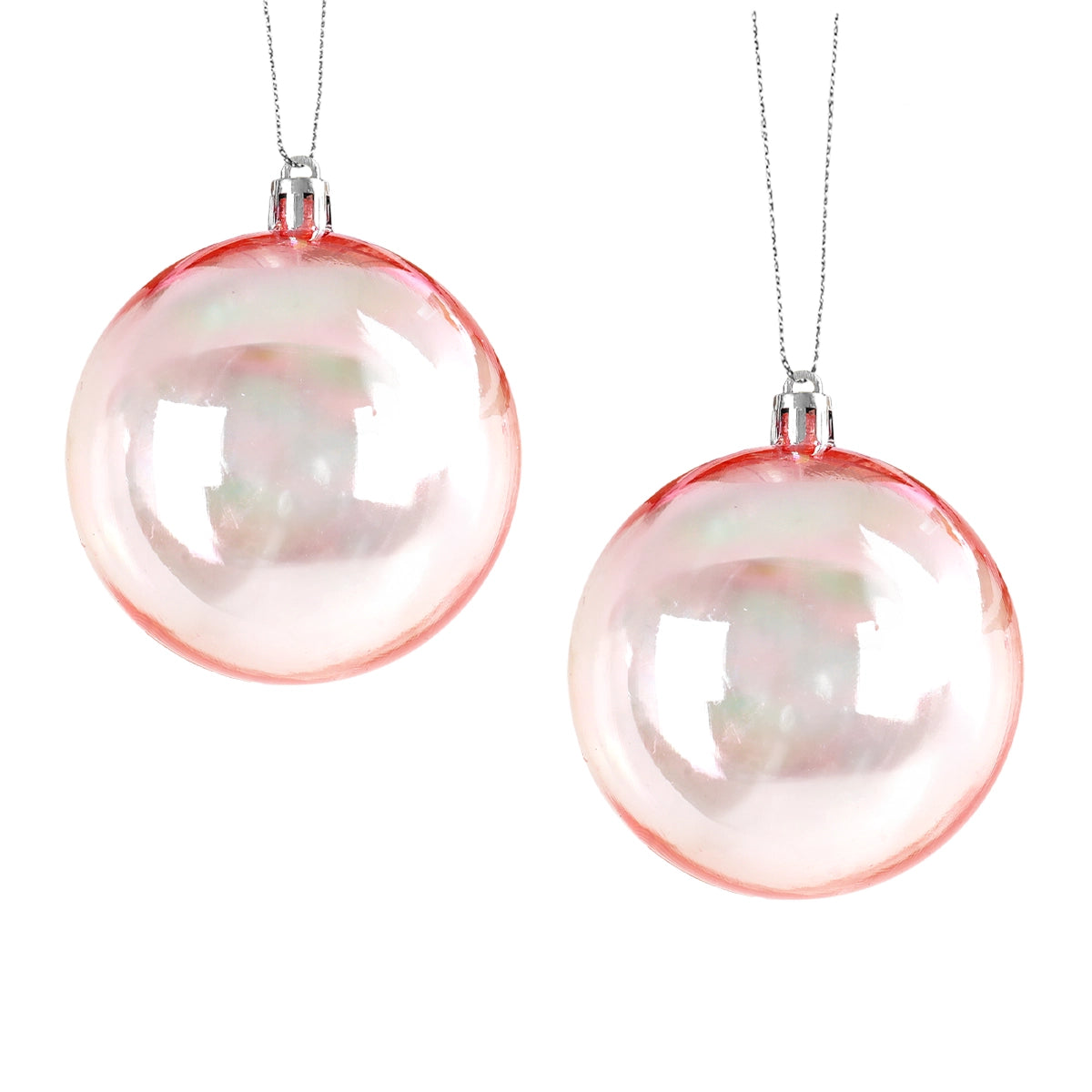 Esferas Navideñas, Iridiscente, 2 pzas