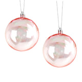 Esferas Navideñas, Iridiscente, 2 pzas