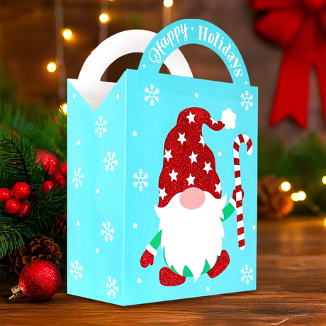 Bolsa de Regalo Navideña con Asa, Gnomo