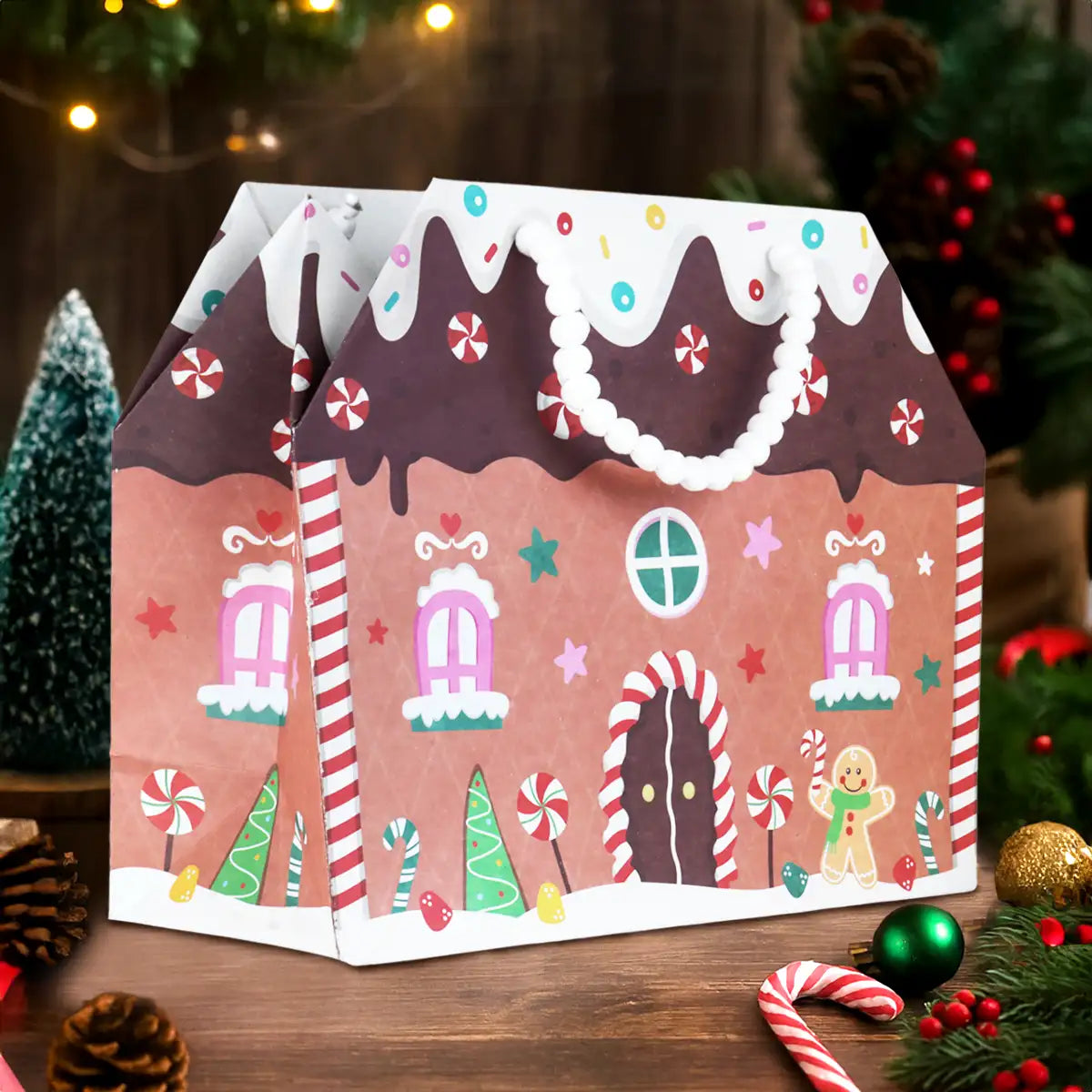 Bolsa de Regalo Navideña, Casa de Jengibre