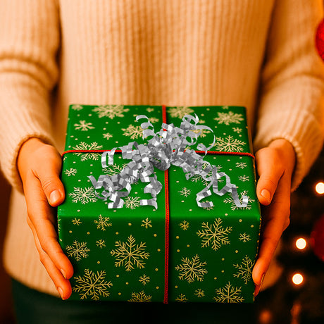 Cintas Rizadas para Regalos, Color Plata