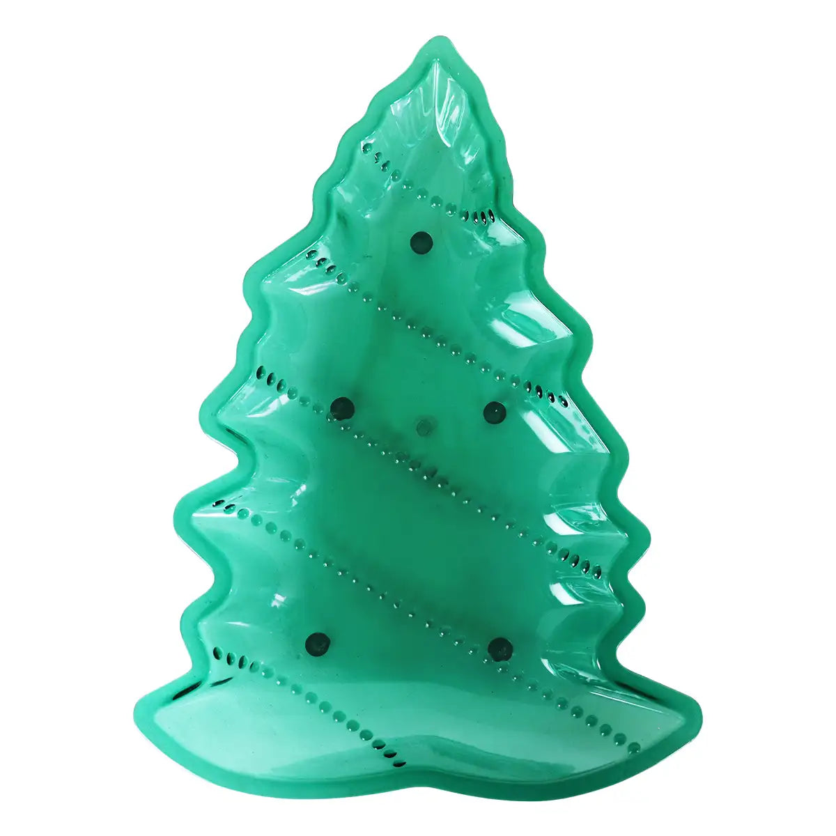 Charola Navideña, Pino, Color Verde