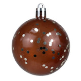 Mix de Esferas Navideñas, Color Oro. 5 pzas