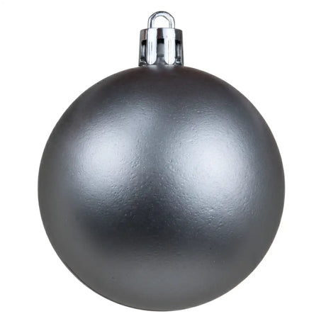 Mix de Esferas Navideñas, Color Plata. 5 pzas