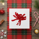 Ornamento Navideño, Moño, Color Rojo