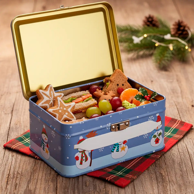 Lonchera Metálica para Niños, Navideña