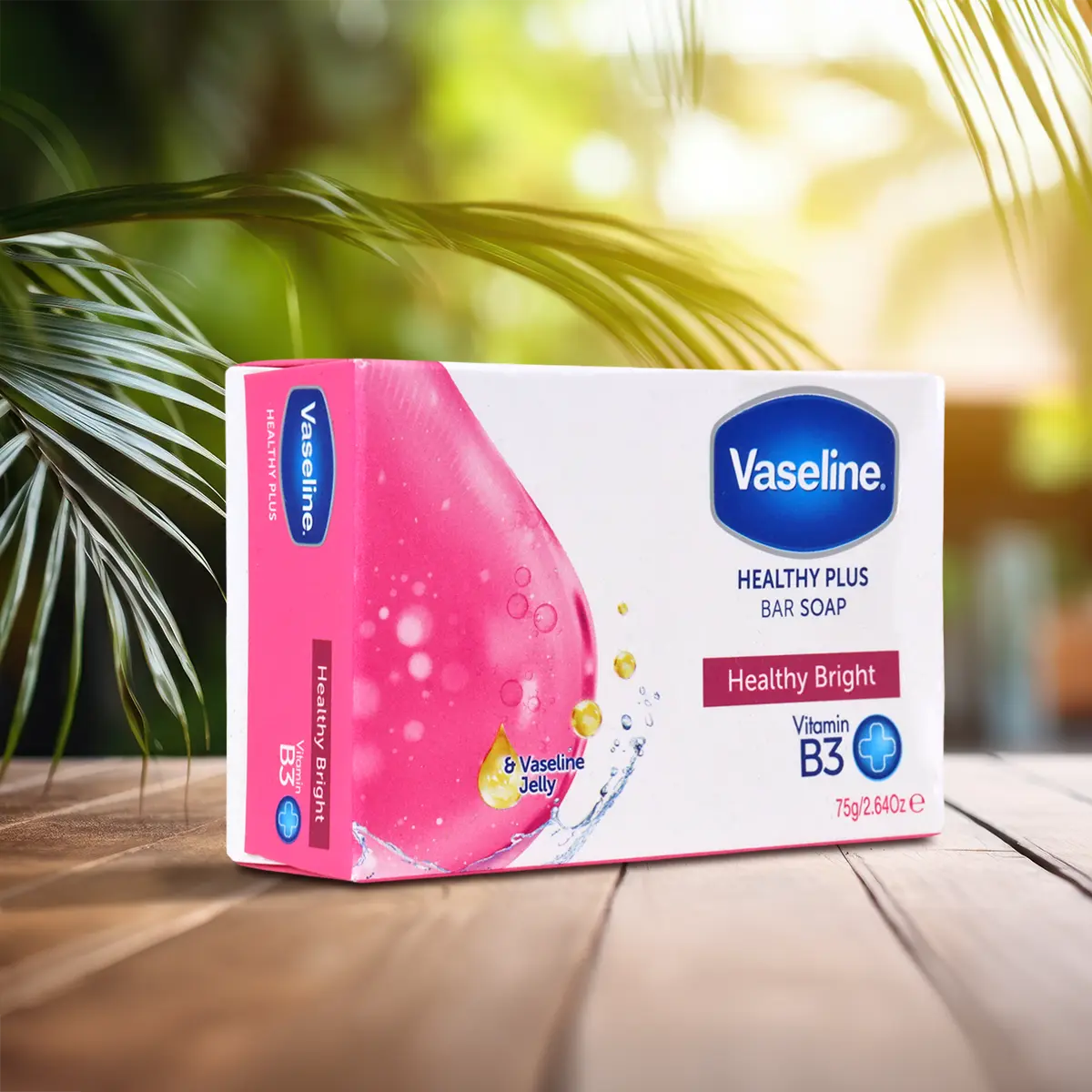 Jabón en Barra Vaseline Healthy Plus Healthy Bright, 75 g