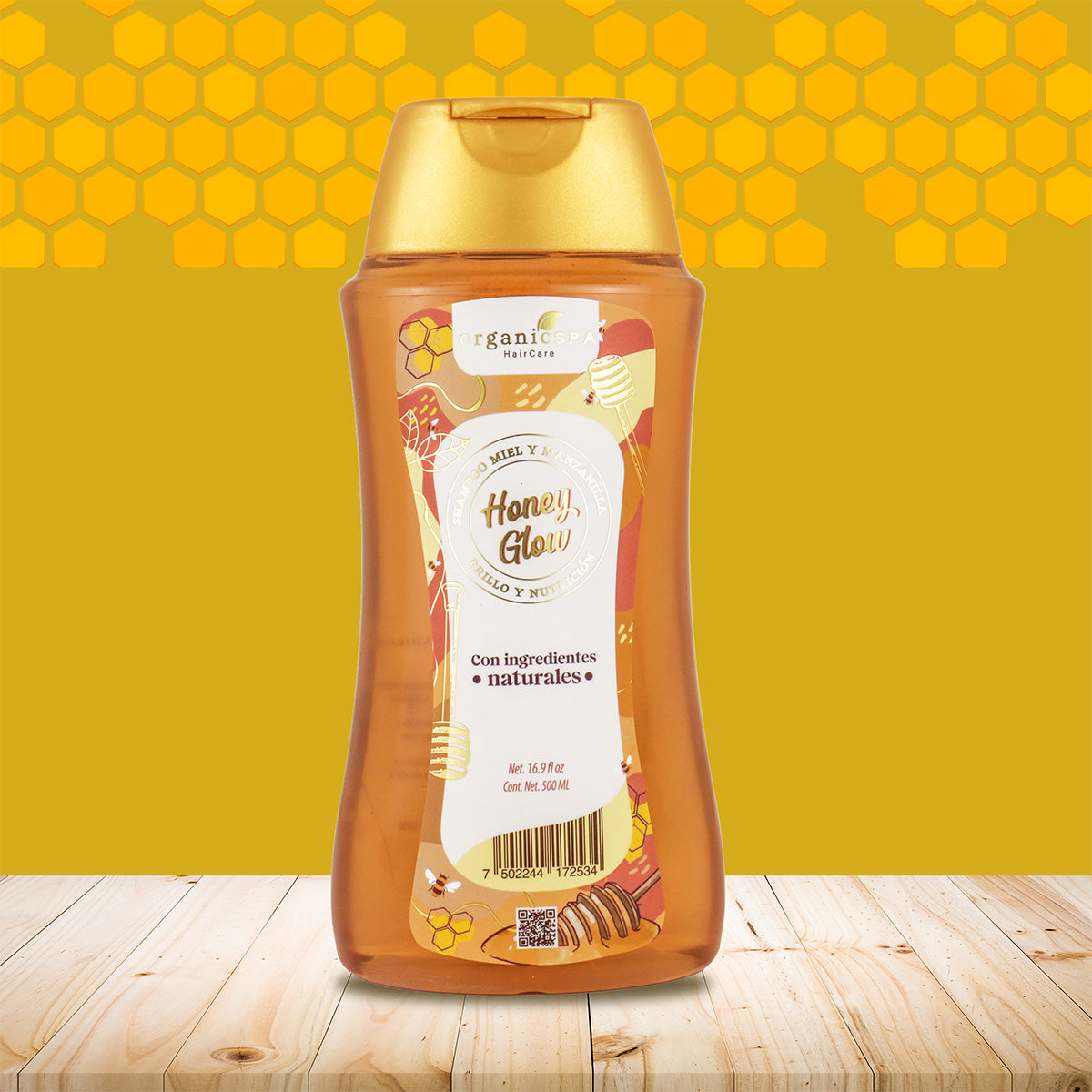 Shampoo, Honey Glow, OrganicSPA, 500 ml