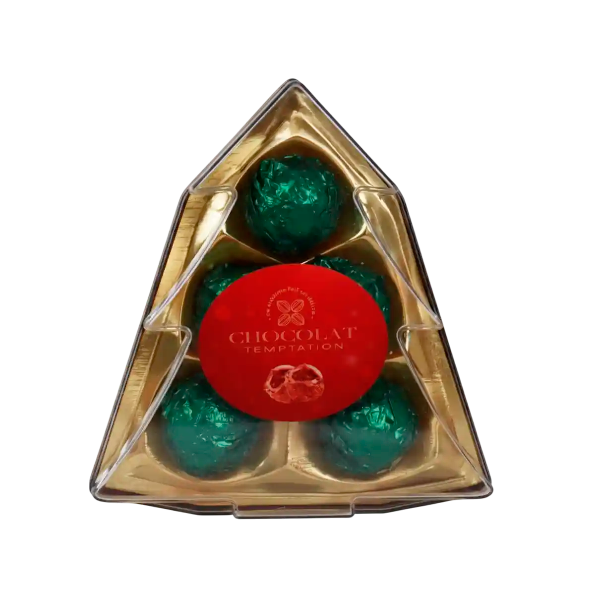 Chocolates, Caja en Forma de Pino, Color Verde, 55 gr