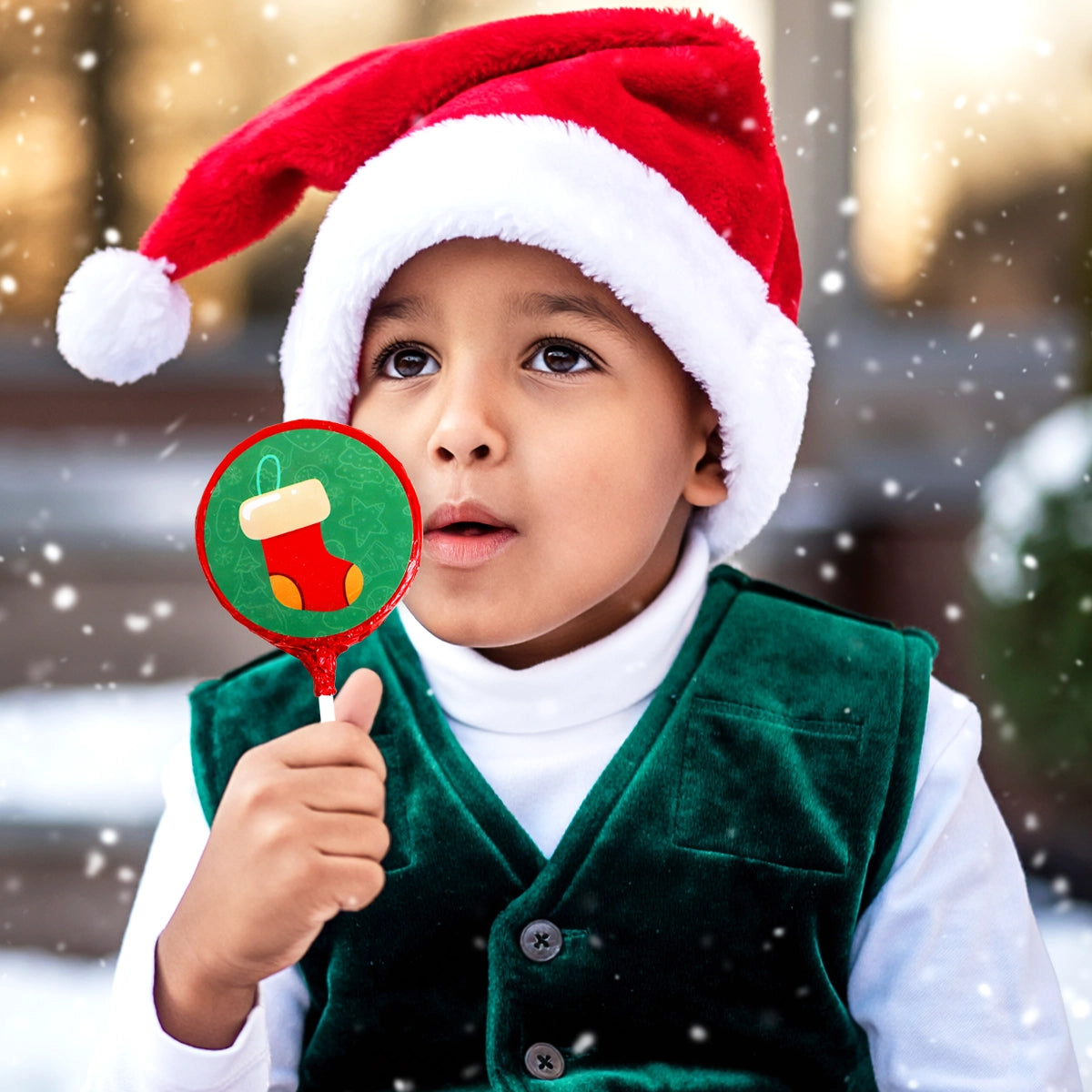 Paleta de Chocolate con Envoltura, Bota