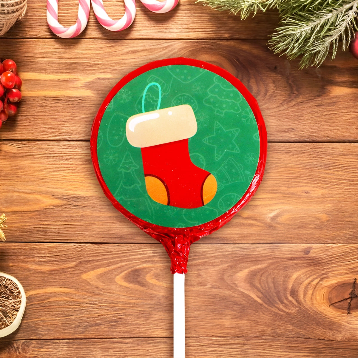 Paleta de Chocolate con Envoltura, Bota