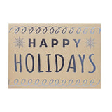 Caja de Regalo Navideña, Happy Holidays, Color Plata