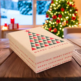 Caja de Regalo Navideña, Pino, Merry Christmas