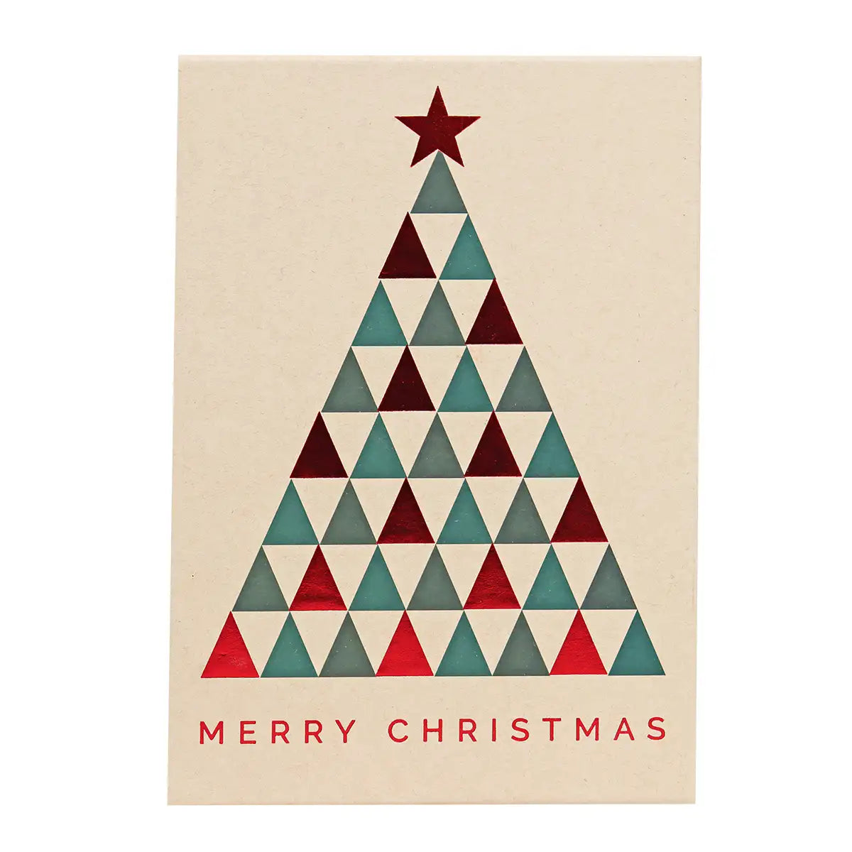 Caja de Regalo Navideña, Pino, Merry Christmas