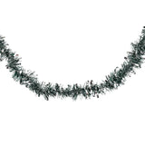 Guirnalda Navideña, Color Verde, Tinsel Plata