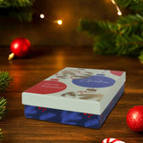 Caja de Regalo Navideña, Merry Christmas, Esferas