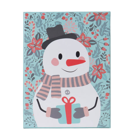Caja de Regalo Navideña, Muñeco de Nieve