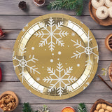 Platos de Cartón, Diseño Copo de Nieve, 10 pzas