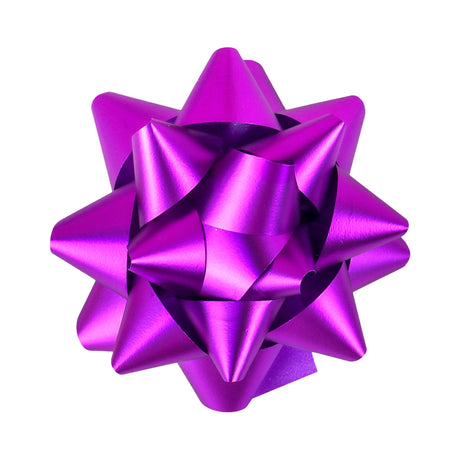 Moños de Regalo, Color Morado, 4 pzas