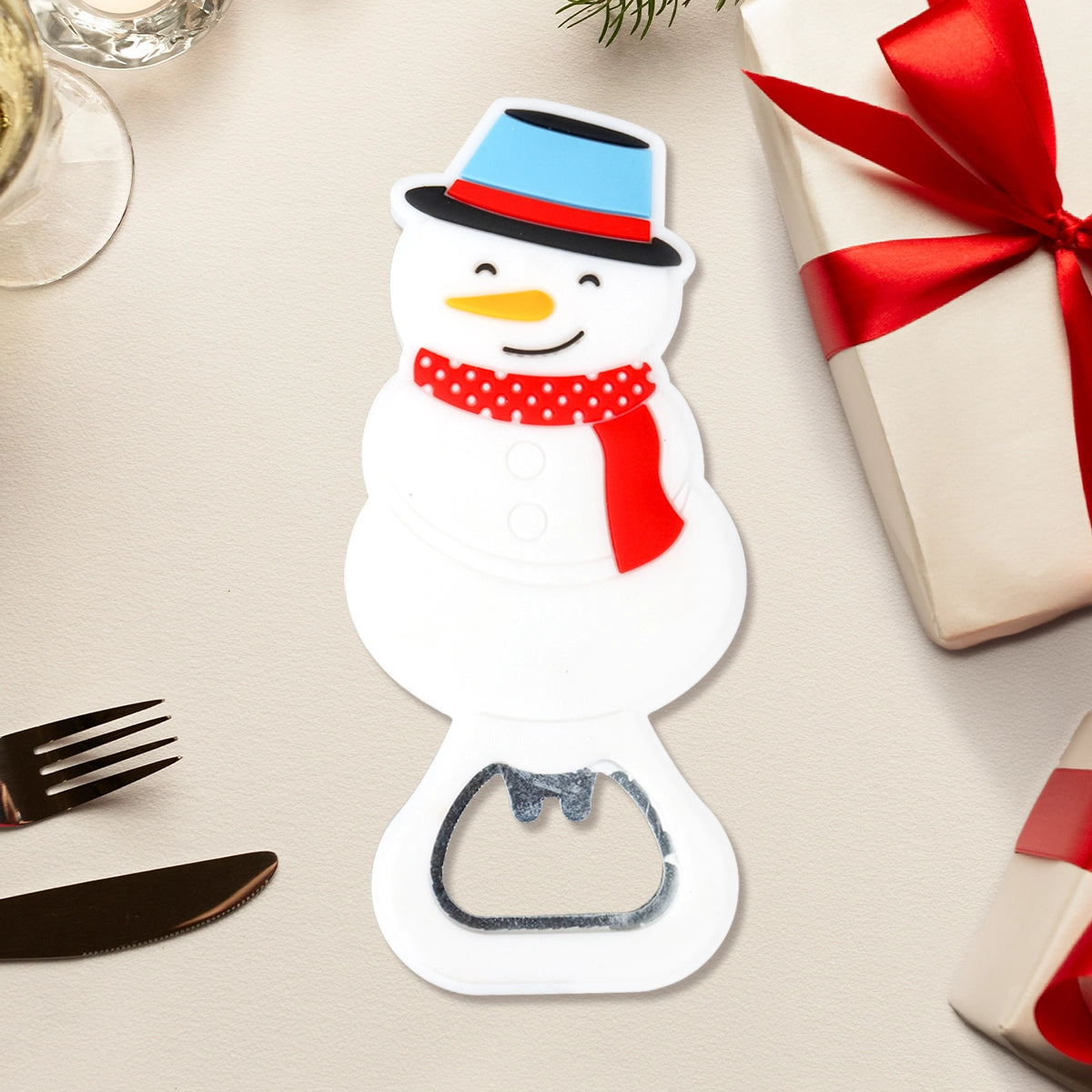 Destapador de Bebidas, Muñeco de Nieve