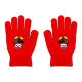 Guantes Navideños, Color Rojo, Pingüino