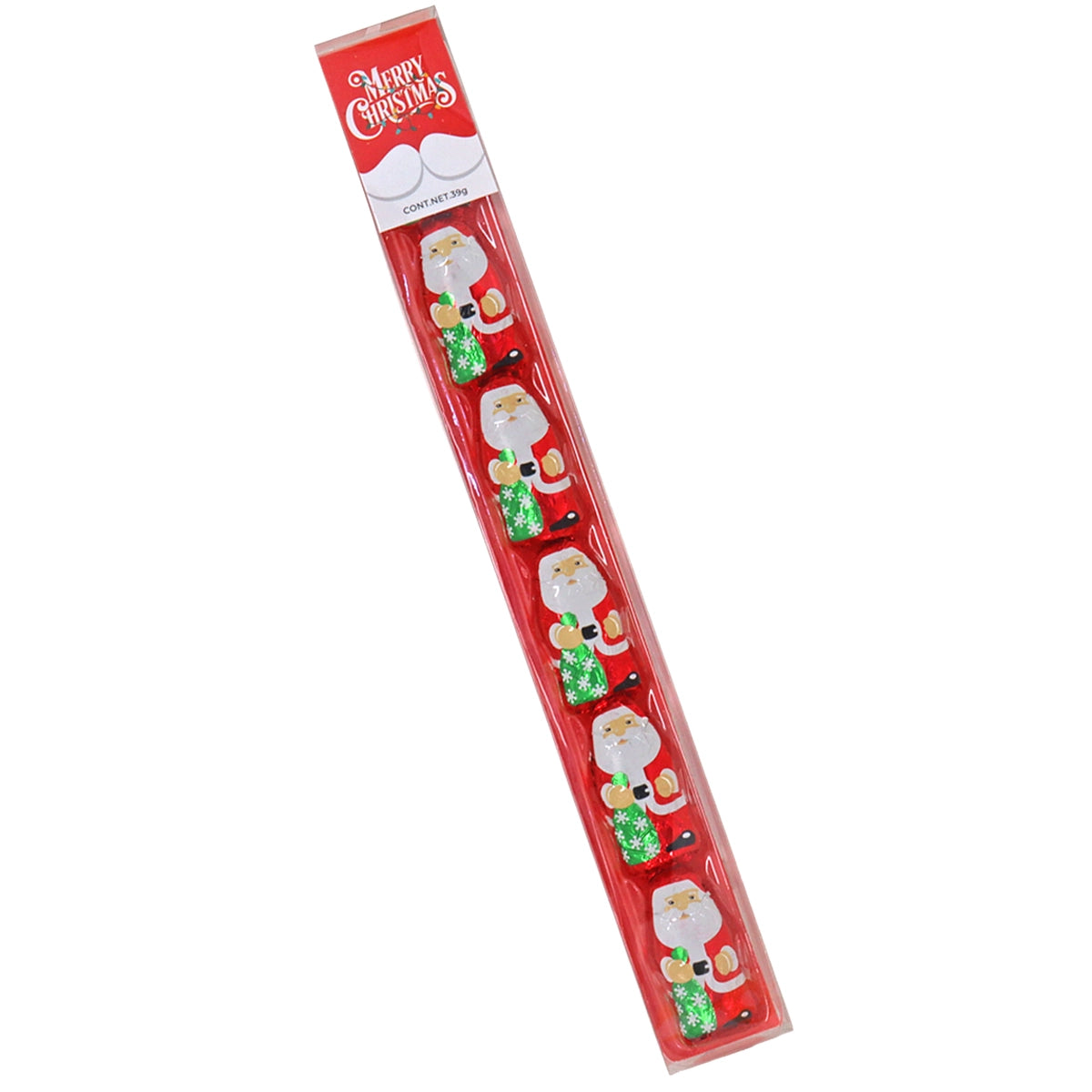 20 1025CHT CHOCO SANTA TRAY 6P 39G