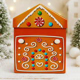 Caja Navideña en Forma de Casa de Jengibre