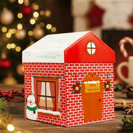 Caja Navideña en Forma de Casa, Ladrillos