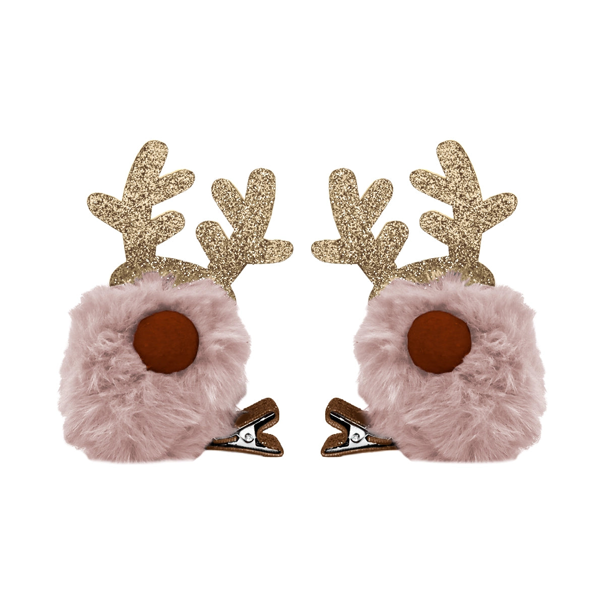 Broches de Cabello Navideños, Reno