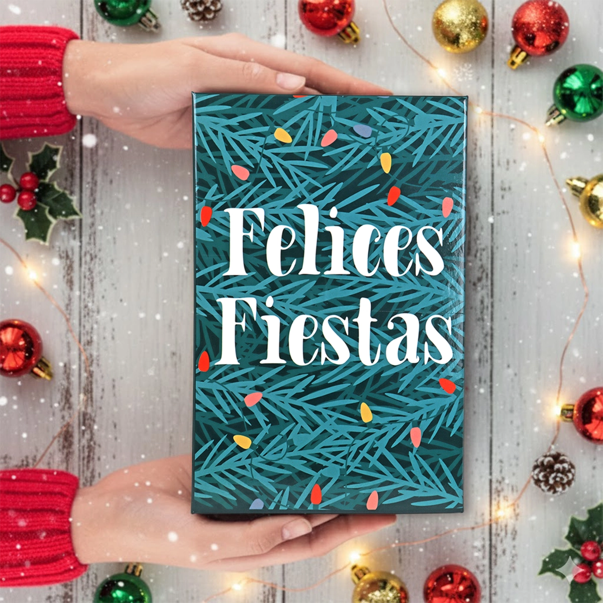 Caja de Regalo Navideña, Felices Fiestas