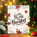 Bolsa de Regalo Navideña "Ya casi es Navidad"