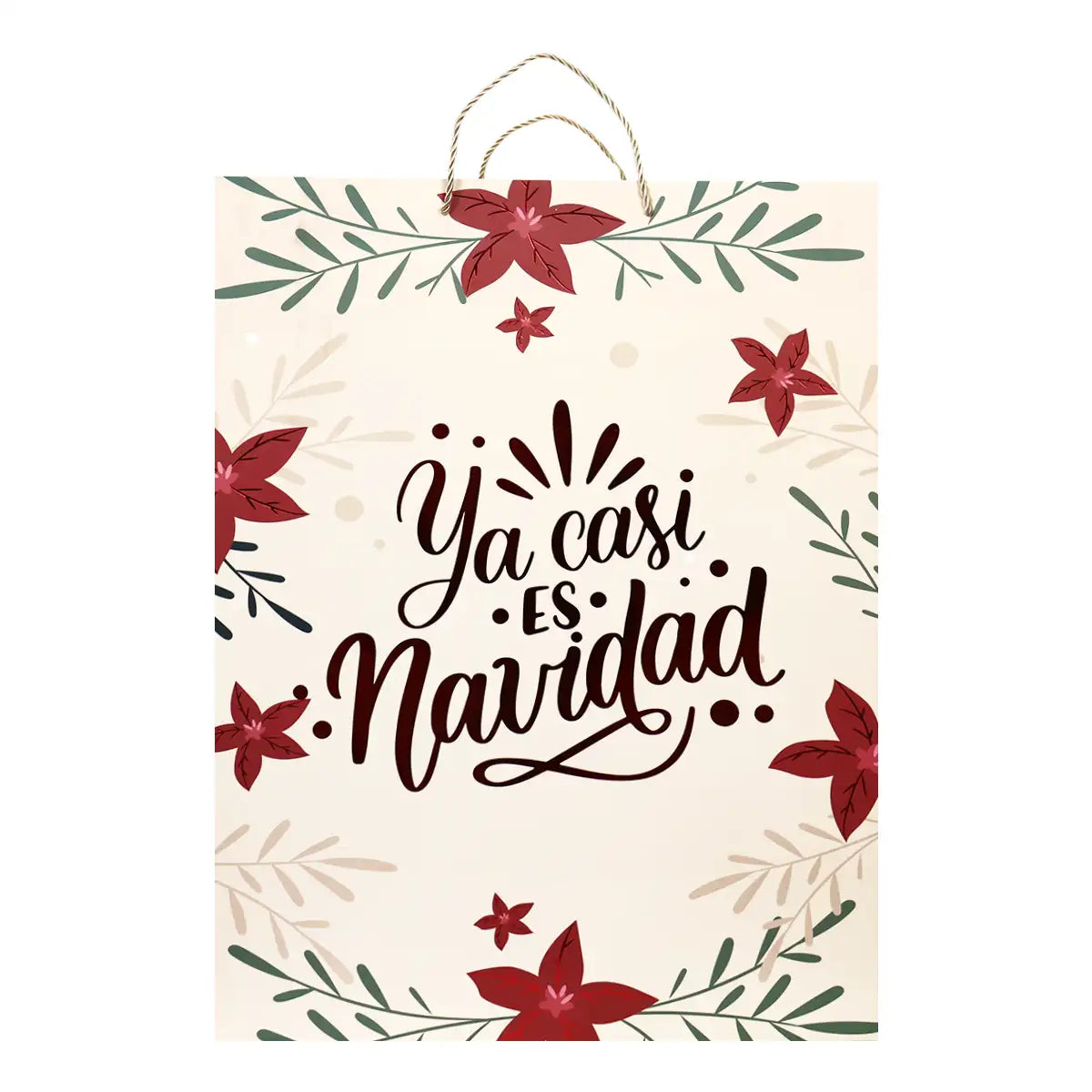 Bolsa de Regalo Navideña "Ya casi es Navidad"