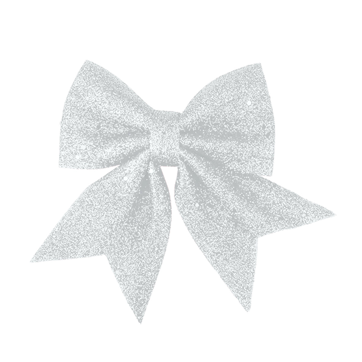 Set de 2 Moños, Glitter, Color Plata