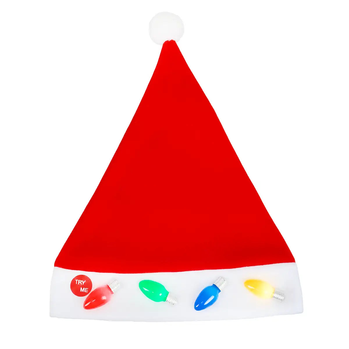 Gorro de Santa Claus con Luces Navideñas