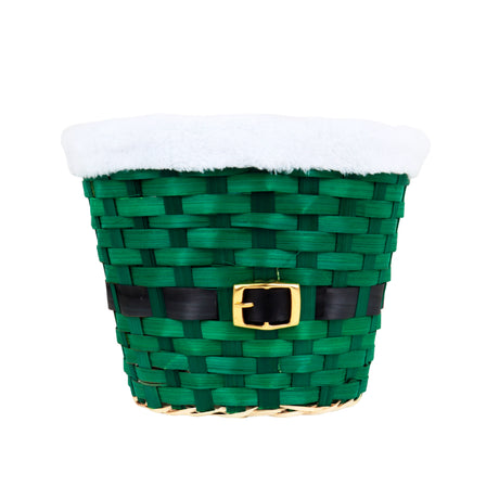 Canasta de Bambú, Santa, Color Verde