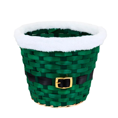Canasta de Bambú, Santa, Color Verde