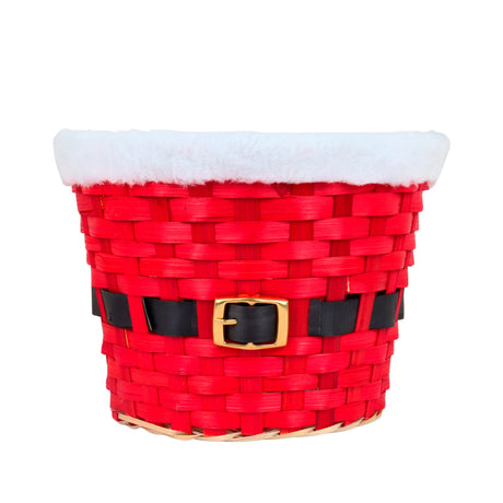Canasta de Bambú, Santa, Color Rojo