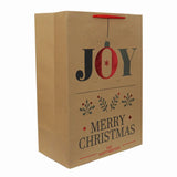 Bolsa de Regalo Navideña, Joy, Acabado Brillante